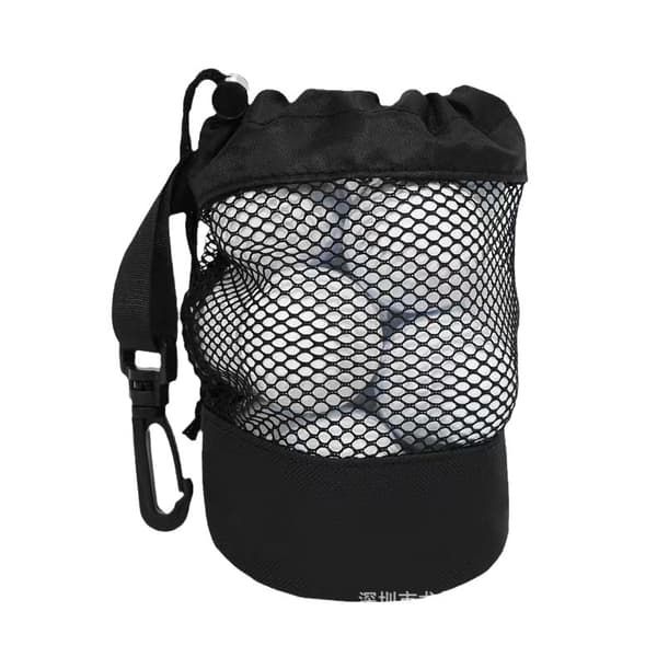 Golfförvaring mesh enkelsidig dragsko mesh dragsko Black