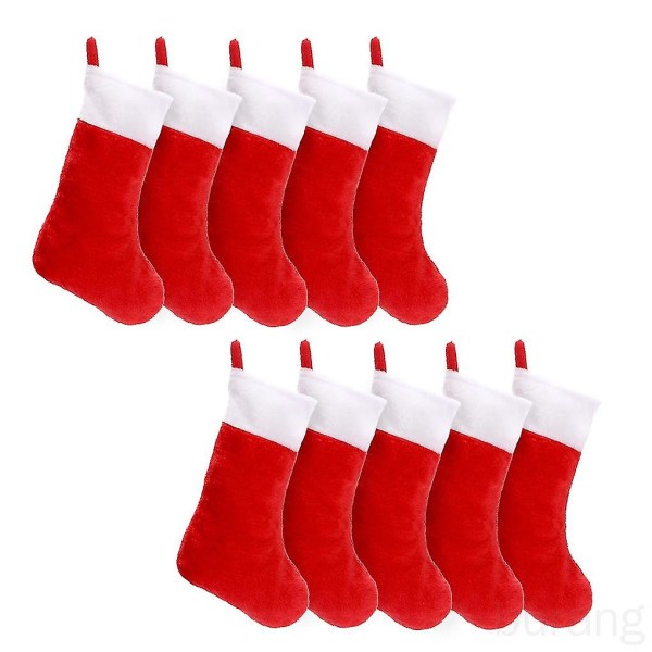 Christmas Hanging Stockings Xmas Tree Candy Holder Socks Home Fireplace Gift