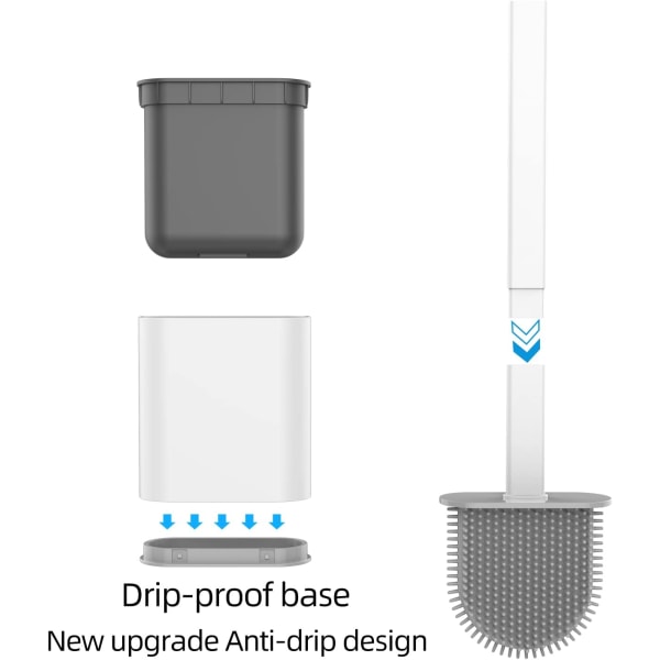 Silicone Flex wc-harja, wc-puhdistusjärjestelmä, seinä-wc