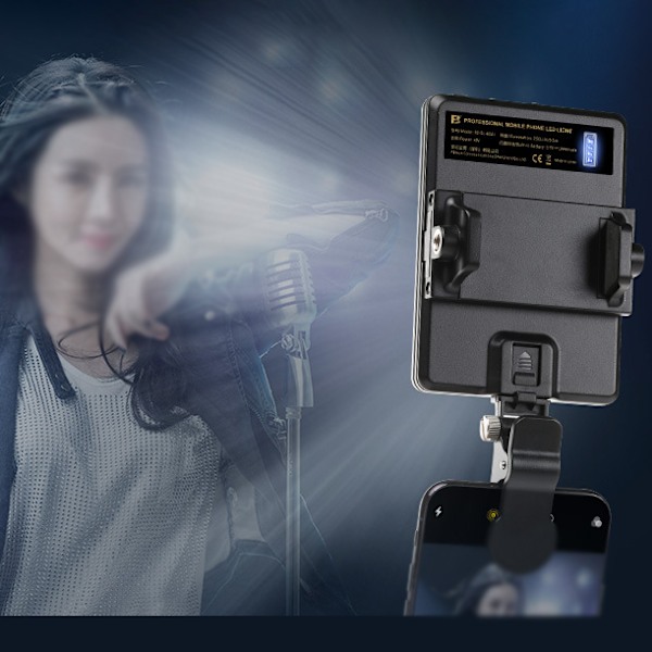 60 LED Korkean Suorituskyvyn Ladattava Klipsikiinnitteinen Videovalo