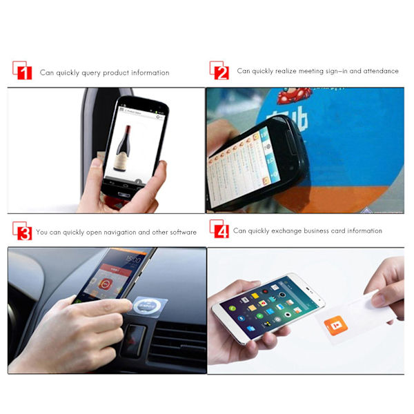 30 st Nfc 215-kort, Ntag215 Nfc-runda kort omskrivbara