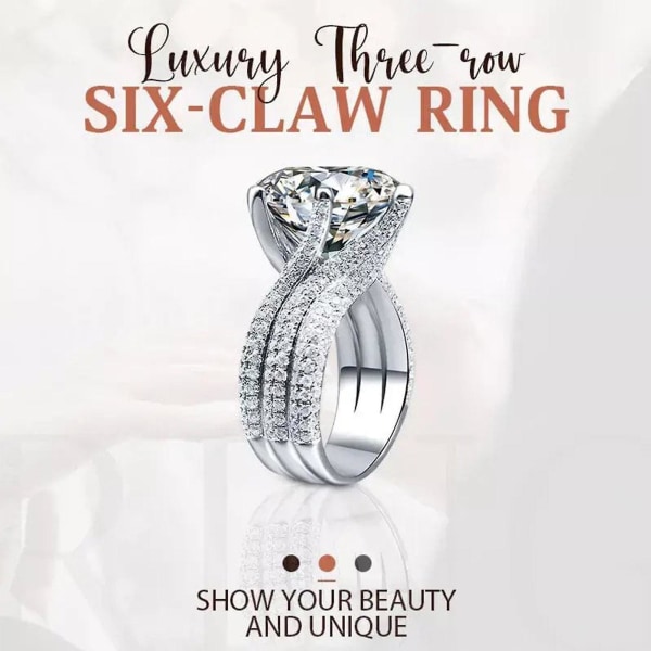 Kvinders Moissanite Ring Bryllupsring 925 Sterling Sølv Løfte Ring Lab lavet Diamond Club Cut Ring Silver 9