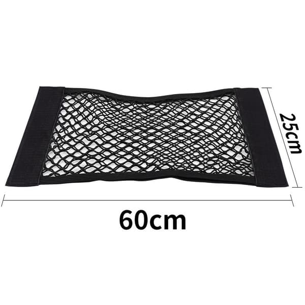 Car Back Bakre Trunk Organizer Net Elastic Magic Sticker