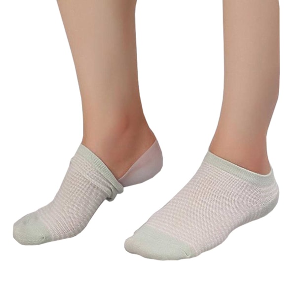 Bli Längre Strumpor Gel Hälinlägg Ökad Längd Skoinlägg 3cm vit white