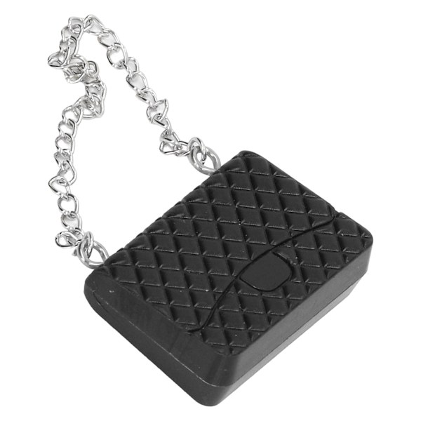 Dukkehåndtaske Lys farve Fint håndværk Delikat Miniature Dukkehus Taske Rekvisitter til 1:12 Dukkehus Sort