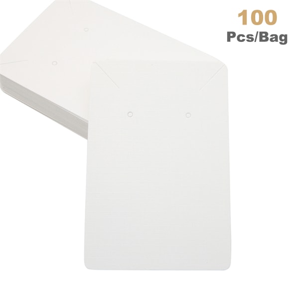 100 st/förpackning Smyckesdisplaykort Halsband Förpackningskort D