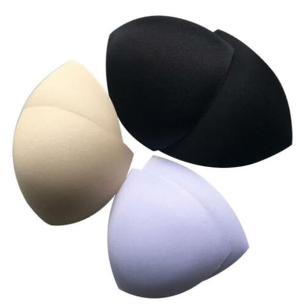 3 par Triangle Bra Pad Pad Bra Insert vaahtomuovi rintakehän push up pehmusteet