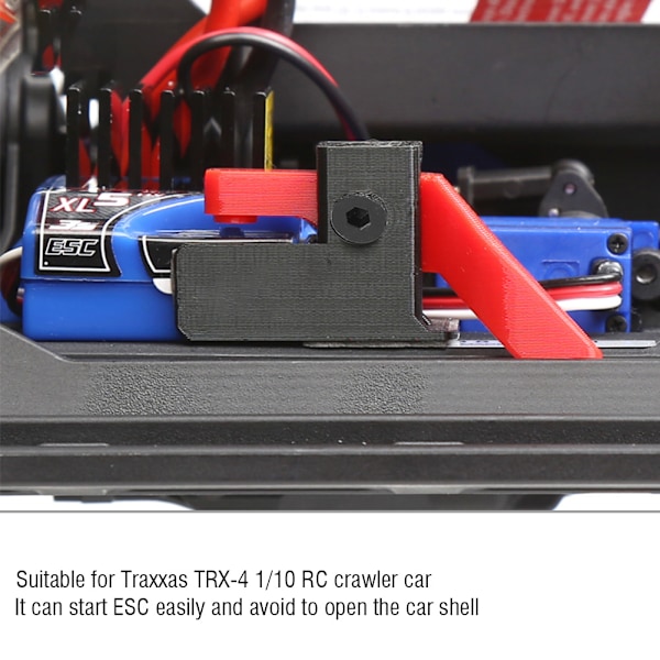 ESC Easy Start Trigger Strømbryter for Traxxas TRX-4 1/10 RC Crawler Bil