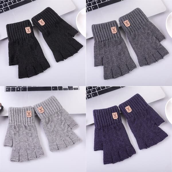 Fingerløse Handsker Half Finger Handsker LYSGRÅ light grey