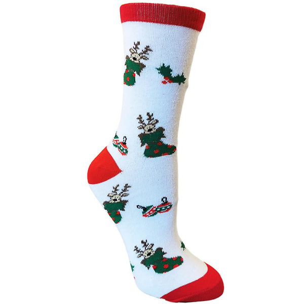Et par sokker julesokker Nye elg strømper for herre og dame Personlighet bomullssokker Midtrørsokker Halloween sokker color 9