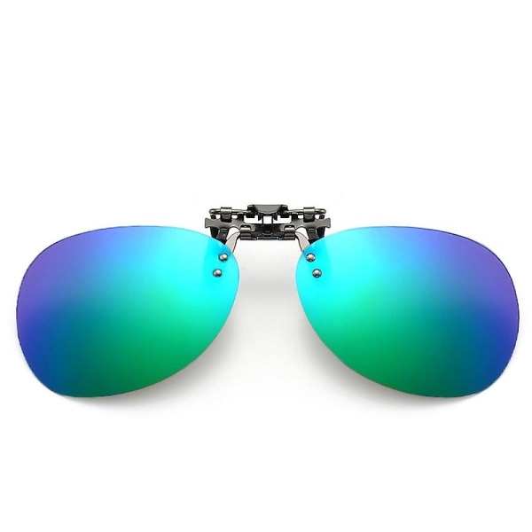 Aviator Sunglasses Polarized Clip Metal Clip Sunglasses Driver Driving Sunglasses Color Changing Nig Green Mercury