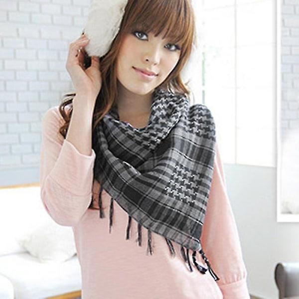 Arab Shemagh Keffiyeh Army Tactical Palestine Skjerf Sjal Kafiya Wrap Kids Mann Grå