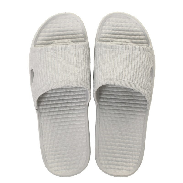 Inomhustofflor Golv Platta Skor Dam Herr Halkfria flip Flops Bad Hem Tofflor Kvinnlig Tofflor Bekväm Zapatillas De Hombre gray 40-41