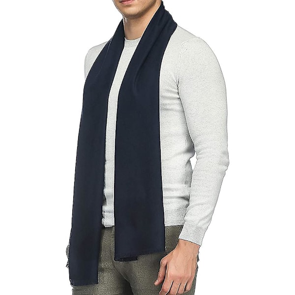 Halsdukar för kallt väder Tjock kashmirscarf för män Varm Mjuk Ullscarf För Vinter Höst Ull Mjuk Varm