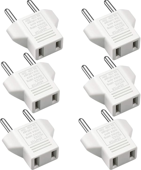 USA till EU Adapter - Vit