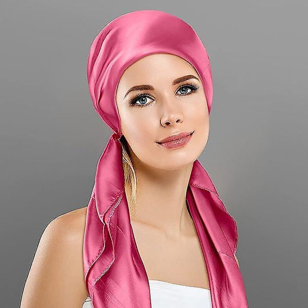 90*90cm Enfärgad Satin Square Scarf Mode Beach Dam Head Wrap navy