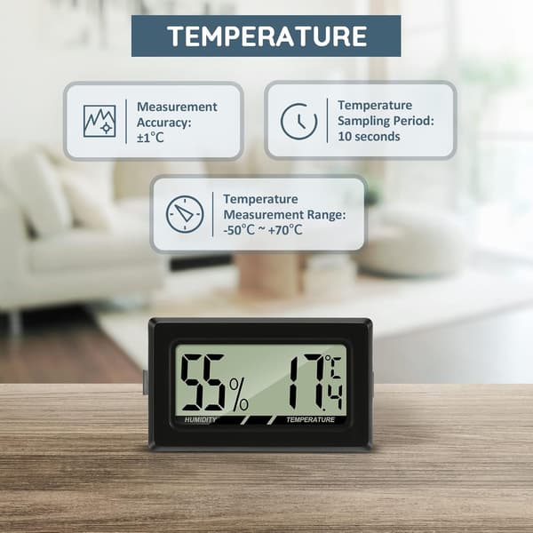 Digital termometer og hygrometer for drivhus