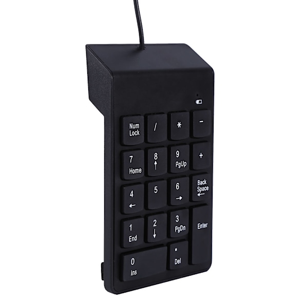 HF Mini USB Numerisk Tastatur med 18 Taster for Laptop og Stasjonær Datamaskin