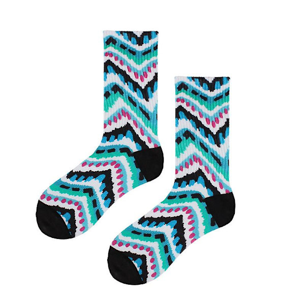 Morsomme kjolesokker for menn Nyhet Fargerik Funky Fancy Morsomt mønstret mannskap Casual Crazy Sokker For Menn Far 8