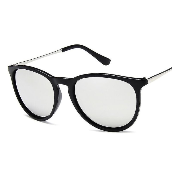 Merkedesigner Cat Eye Round Woman Retro Shades Klassiske kvinnelige solbriller Vintage Driving Oculos De Sol Feminino Sand Black Other