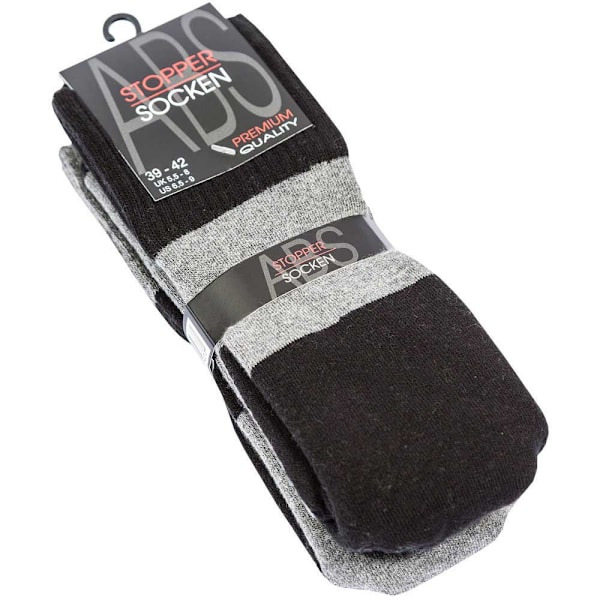 Halksockor Vuxna 4-pack Svart/Grå Black/Gray Black/Gray 43-46