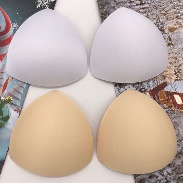 3 par Triangle Bra Pad Pad Bra Insert vaahtomuovi rintakehän push up pehmusteet