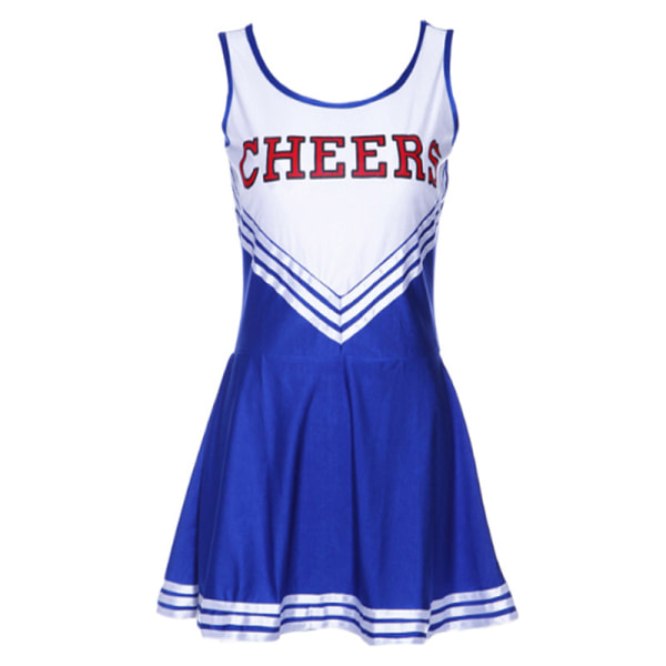 Barnfotboll baby cheerleading uniformer prestanda uniformer Blue 130cm