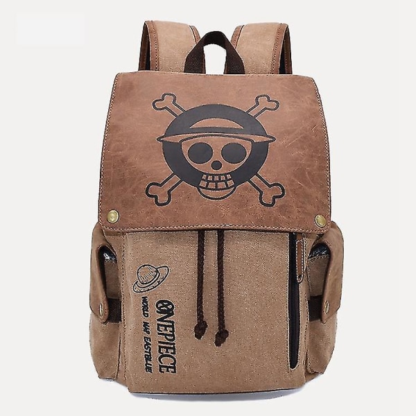 Anime One Piece Naruto Attack On Titan Backpack Student Skoleveske Casual Canvas Bag One Piece