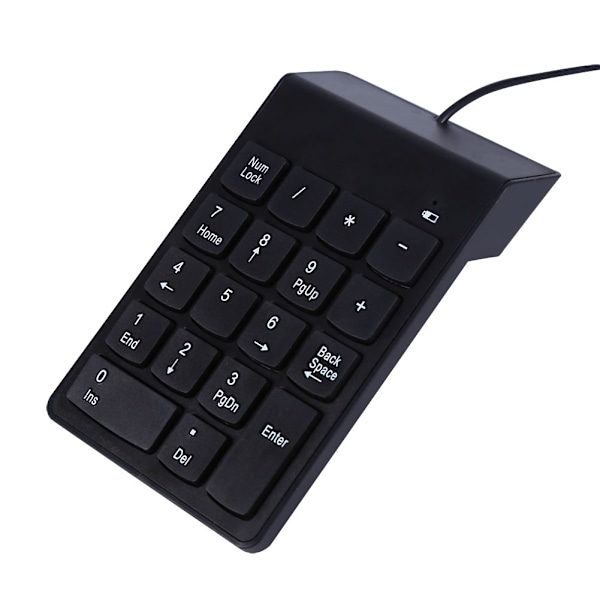 HF Mini USB Numerisk Tastatur med 18 Taster til Bærbar og Stationær PC