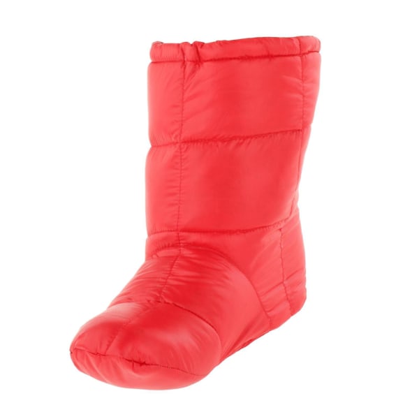 Warm Down Slippers Booties Antisladdskor för utomhushus Unisex Röd L red L