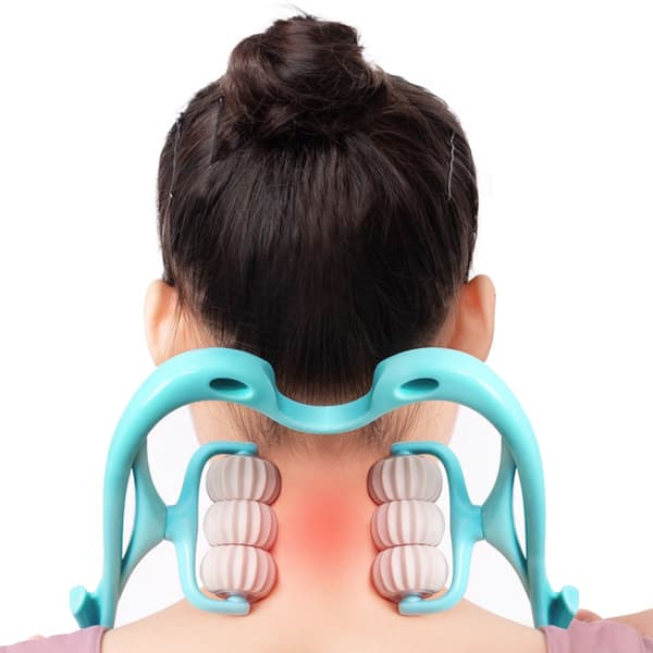 Neck Massager Therapy Neck and Shoulder Point Roller ROSA pink