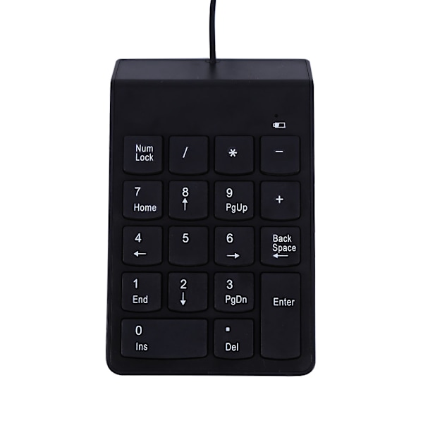 HF Mini USB Numerisk Tastatur med 18 Taster for Bærbar PC og Stasjonær PC