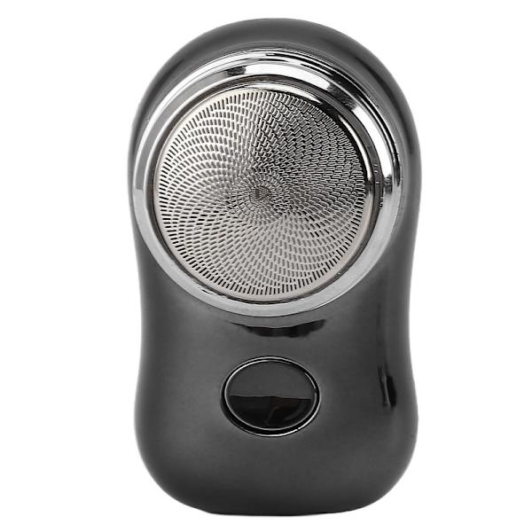 Mini elektrisk rakapparat USB opladningsbar rakapparat blank sort