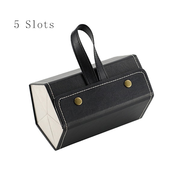 Flera platser Solglasögon Organizer Case Vikbar glasögon förvaringsbox Black 4 Slots