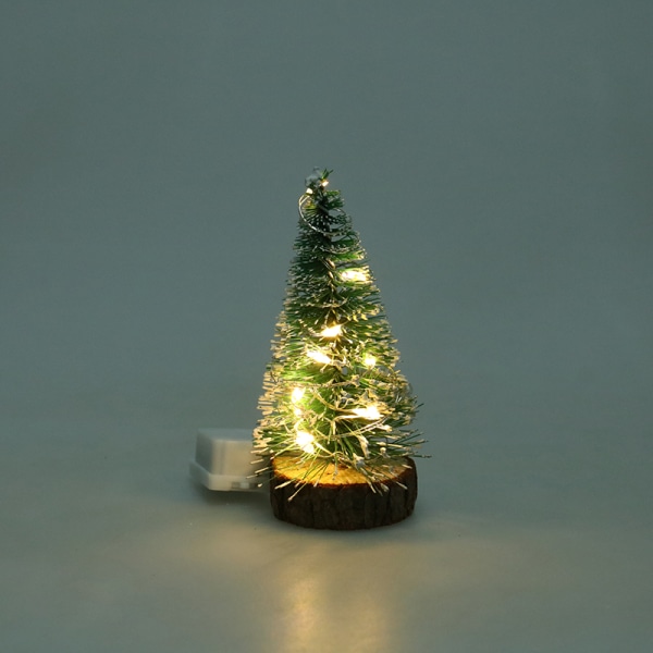 1:12 Dukkehus Miniatyr juletre LED jul