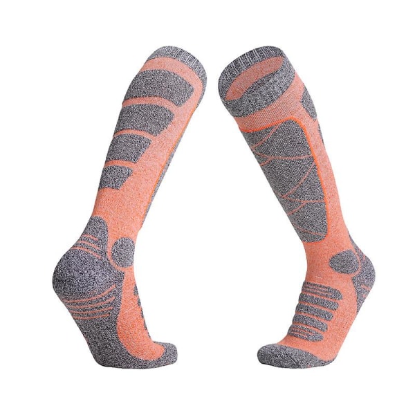 Langt rør skisokker for kvinner Utendørssport Tykkede fjellklatringssokker Håndklebunn Langt rør Svetteabsorberende varme sokker color 6