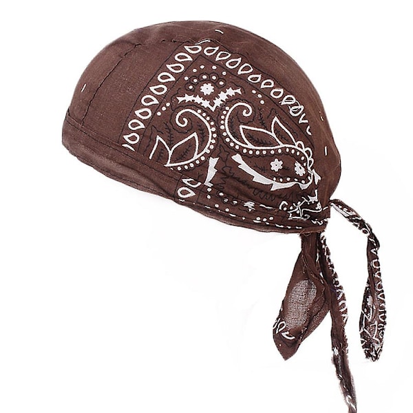 Puuvilla Miesten Naisten Merirosvot Lippis Pyöräily Pääpanta Hattu Bandana Huivi Coffee