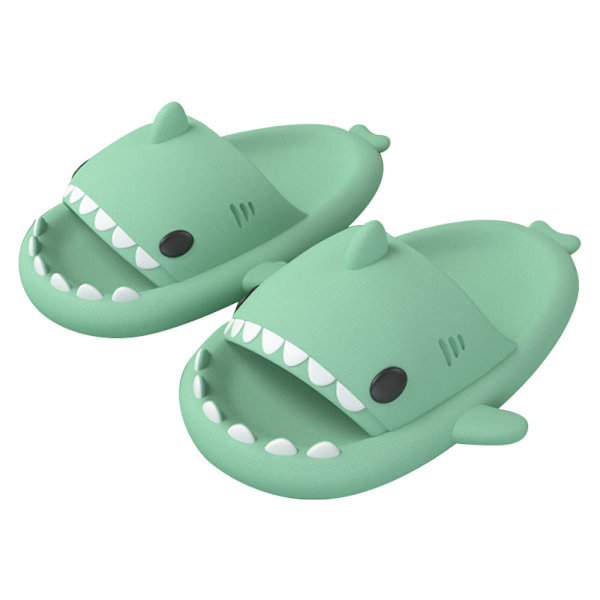 Söta Shark Sliders Ultra Soft Summer Lätta Beach Sliders Blue Green 36/37