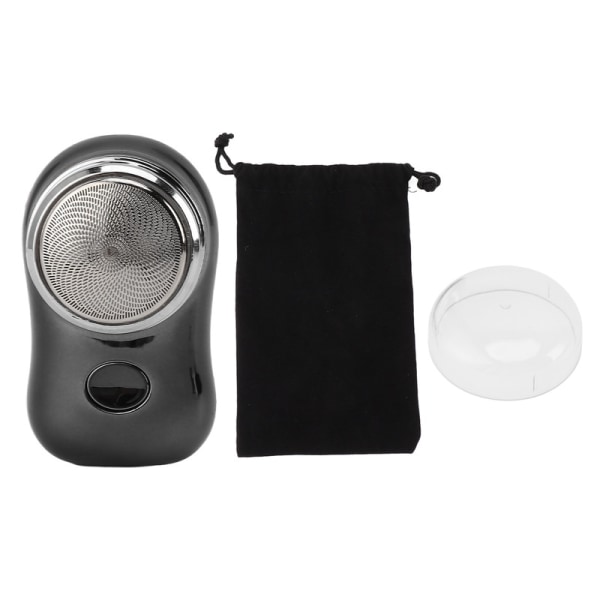 Mini elektrisk rakapparat USB opladningsbar rakapparat blank sort