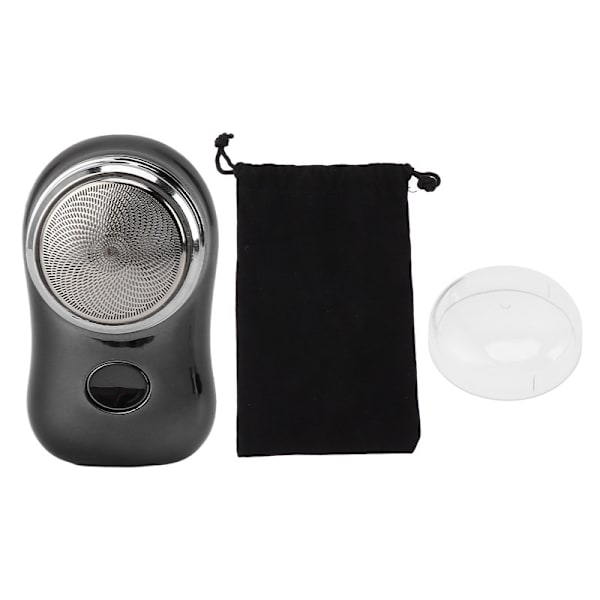 Mini elektrisk rakapparat USB oppladningsbar rakapparat blank svart