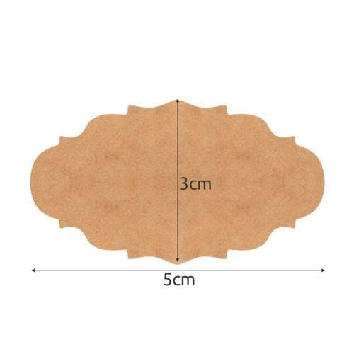 Tarrat / Tarrat rullassa - 300 kpl Brown Brun