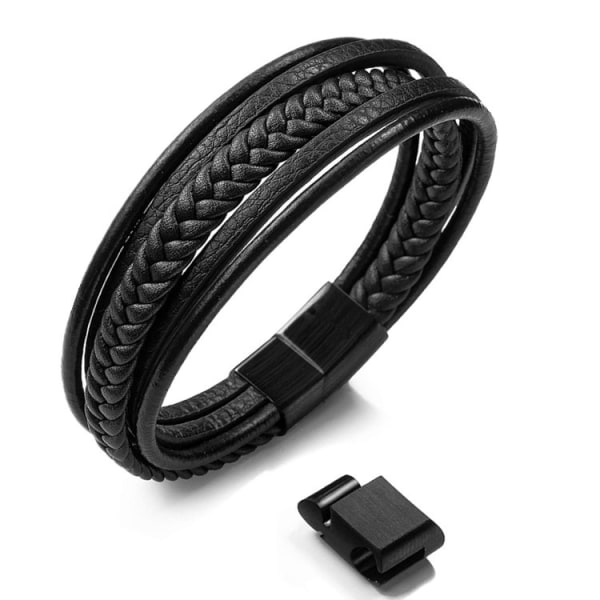 Armband för man nötskinn äkta läder kvinnor unisex manschetter