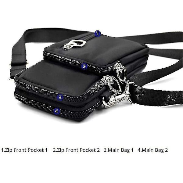 Pung Pung Crossbody-taske Letvægts Rummelige lommer Smartphone Sportsarmbåndstaske til mænd og kvinder