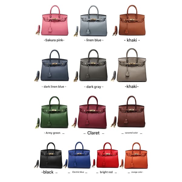 Snygg Blå Ko-Läder Medium Tote Bag för Dam Medium Blue Medium Blue 25CM