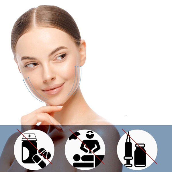 Ansiktsrem, V-Line Chin Cheek Lift Up Band