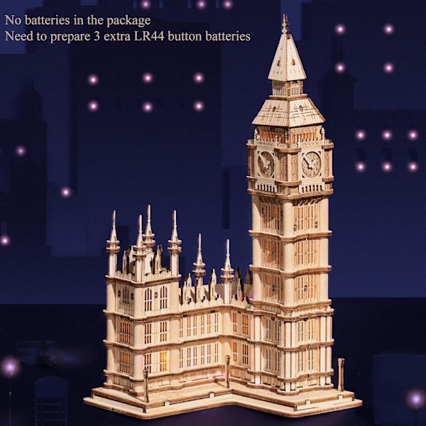 3D Træpuslespil Big Ben Modelbyggesæt til Voksne til at Lave Big Ben Fødselsdagsgaver til Familie og Venner