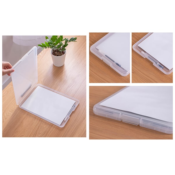 Clipboard A4 mappe Plast opbevaring rivepapir B