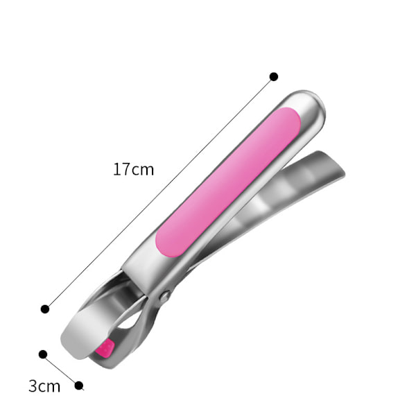 2kpl Air Fryer Camping Tool Palovammoja estävät pihdit Pan Gripper Pot Clip Kulhopidike Pink