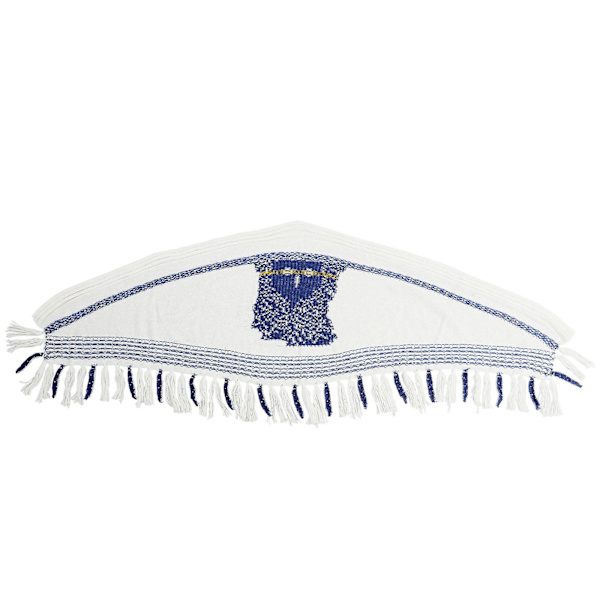 Damscarf Sjal Ugglamönster Mode Kreativ Present Bärbar Stickad Varm Scarf i bomull White