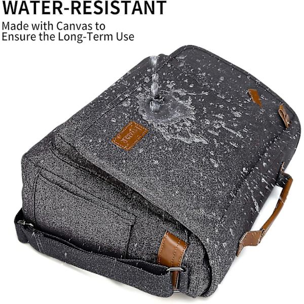 Laptop Messenger Bag 17 -17,3 tums Satchel axelväska för män för arbete